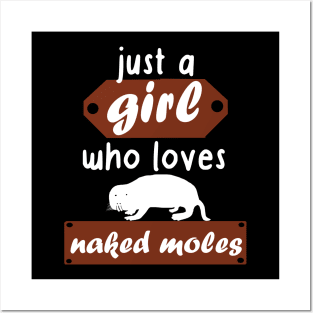 Girl Loves Naked mole naked mole rat women gift Posters and Art